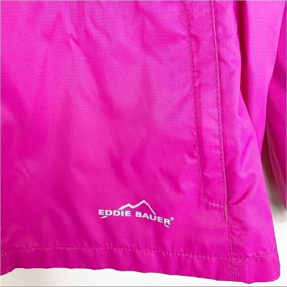 Eddie Bauer Bright Pink Windbreaker w/Vented‎ Back Sz XS - Picture 7 of 11